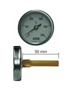 Θερμόμετρο Φούρνου & Ξυλόφουρνου 0°C-500°C με Πούρο 5cm Φ50