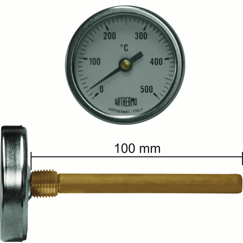 Θερμόμετρο Φούρνου & Ξυλόφουρνου 0°C-500°C με Πούρο 10cm Φ50